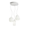 Immagine aggiuntiva di Lampadario a grappolo moderno 3 luci vetro bianco ORIGAMI SP3 IDEAL LUX