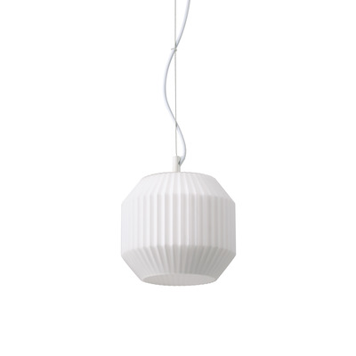 Lampadario Origami 1 piccolo moderno bianco esagono ORIGAMI-1 SP1 IDEAL LUX
