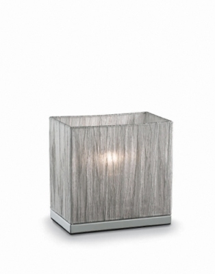 Lampada da tavolo con paralume organza bianca MISSOURI TL1 SMALL BIANCO IDEAL LUX