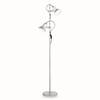 Lampada da terra 2 luci orientabili grigio silver POLLY PT2 ALLUMINIO IDEAL LUX