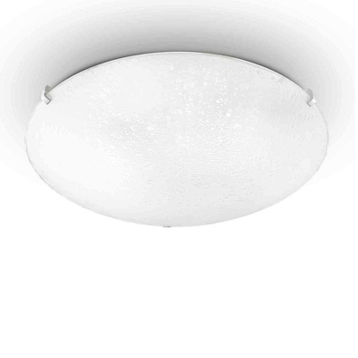 Plafoniera semplice a soffitto vetro bianco disegnato 40cm 3xE27 LANA PL3 IDEAL LUX