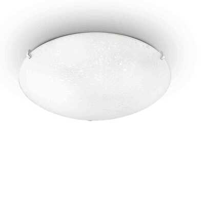 Plafoniera a soffitto vetro bianco decoro lana 30cm 2xE27 LANA PL2 IDEAL LUX