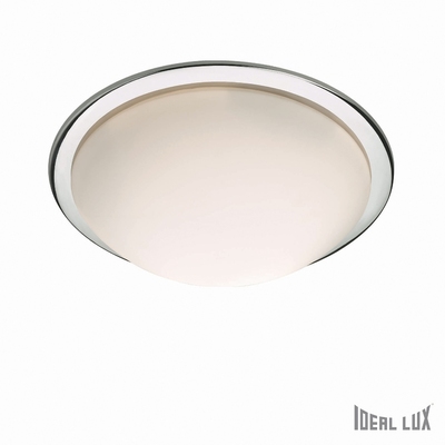 Plafoniera 35cm 3 luci  bordo cromo RING PL3 IDEAL LUX