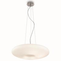 Lampadario 50cm vetro bianco 3 lampadine chiuso GLORY SP3 D50 IDEAL LUX