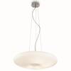 Lampadario 50cm vetro bianco 3 lampadine chiuso GLORY SP3 D50 IDEAL LUX