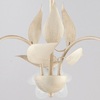 Particolare di Lampadario classico moderno ingresso 3 luci avorio decoro oro  42390