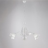 Immagine aggiuntiva di Lampadario ingresso con foglie bianco argento 3 luci  42391