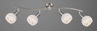 Lampada 4 faretti orientabili vetro sferetta 54341-4 GLOBO LIGHTING