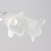 Ulteriore dettaglio di Lampadario 5 luci montatura bianca decoro argento moderno e classico  42393