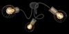Terza foto lampadario 3 faretti vintage nero bronzo