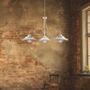 Immagine aggiuntiva di Lampadario 3 luci ceramica rustico elegante montatura avorio decap&egrave;  44451
