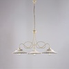 Particolare di Lampadario 3 luci ceramica rustico elegante montatura avorio decap&egrave;  44451