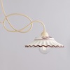 Particolare di Bilanciere lampadario sospensione 2 luci ceramica rustica tavolo  44449