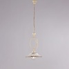 Immagine aggiuntiva di Lampadario ceramica nodo avorio decap&egrave; decoro foglie 30cm rustico cucina  444