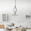 Immagine aggiuntiva di Lampadario 30cm ceramica decoro marrone rustico cucina  44448