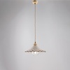 Immagine aggiuntiva di Lampadario a sospensione country chic in ceramica traforata e ferro  44453