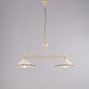 Immagine aggiuntiva di Lampadario 2 luci bilanciere avorio lineare semplice ceramica traforata  4445