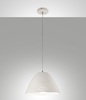 Altra foto di Lampadario sospensione 30cm in ceramica bianca con forellini