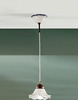 Piccolo lampadario ceramica decoro verde