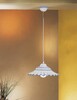 Immagine aggiuntiva di Lampadario piatto ad arco in ceramica bianca decoro blu diametro 40 cm  45522