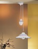 Immagine aggiuntiva di Lampadario a sospensione saliscendi con peso in ceramica decoro blu  45518