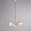 Particolare di Lampadario ricciolo avorio 3 luci ingresso cameretta salotto  42437