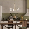 Ulteriore dettaglio di Lampadario ricciolo avorio 3 luci ingresso cameretta salotto  42437