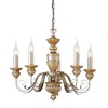Lampadario elegante classico dimore storiche 5 luci FIRENZE SP5 ORO IDEAL LUX