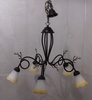 Lampadario 5 luci classico particolari oro anticato ELENA S5 RUGG DUE P