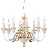 Lampadario ville storiche e palazzi d&rsquo;epoca fascino classico antico FIRENZE SP8 BIANCO IDEAL LUX