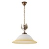 Altra foto di Lampadario a sospensione classica 40cm decoro foglie bordo ambra