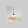 Lampadario a sospensione 30cm vetro decoro fascia ambra  44848