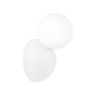 Applique design particolare sferetta in vetro e base in gesso 42274 LUCI MODERNE