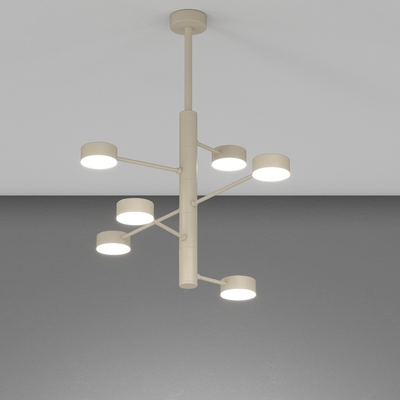 Sospensione sabbia 6 luci in orbita corpi a disco orientabili GX53 1227/6-SA OCTOPUS TOP LIGHT