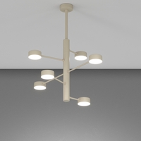 Sospensione sabbia 6 luci in orbita corpi a disco orientabili GX53 1227/6-SA OCTOPUS TOP LIGHT