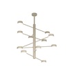 Ulteriore dettaglio di Lampadario sabbia 12 luci in orbita design modulare e geometrico GX53  43944