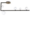 Immagine aggiuntiva di Lampadario a soffitto plafoniera decentrato moderno design sfere a elle BIRDS