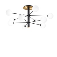 Lampadario a soffitto ampio e scenografico alto 53,5cm 10 sfere COSMOPOLITAN PL10 IDEAL LUX