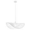 Immagine aggiuntiva di Lampadario a sospensione 60cm velina bianca traforo geomettrico foglie  42851