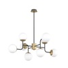 Altra foto Lampadario soggiorno camera da letto classico moderno 8 luci design curva 90 3 altezze