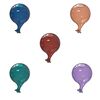 Particolare di Lampadario 3 luci G9 con palloncini in vetro colorato - sospensione moderna componibi