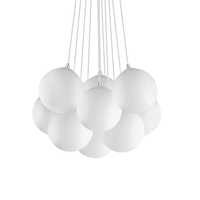 Lampadario a sospensione design moderno grappolo palline 58cm MAPA PLUS SP11 IDEAL LUX