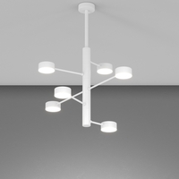 Lampadario a sospensione bianco 6 luci in orbita struttura modulare orientabile GX53 1227/6-BI OCTOP