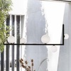 Lampadario design a elle con sferette e dettaglio decentrato ottone satinato BIRDS SP5 IDEAL LUX