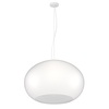 Particolare di Lampadario a 3 luci in vetro bianco satinato design moderno 55 cm  43345