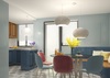 Ulteriore dettaglio di Lampadario a 3 luci in vetro bianco satinato design moderno 55 cm  43345