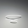 Immagine aggiuntiva di Lampadario design LED titanio a sospensione scultura luminosa moderna 65cm