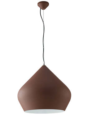 Lampadario particolare forma pagoda grande bronzo interno bianco 42266 LUCI MODERNE