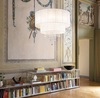 Particolare di Lampadario design grande scultoreo colonne di luce e cristall 90cmi OPERA SP10 IDEAL 