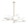 Dettaglio Lampadario 6 luci moderno grande e importante 97cm 8 palline da 15 e 20cm